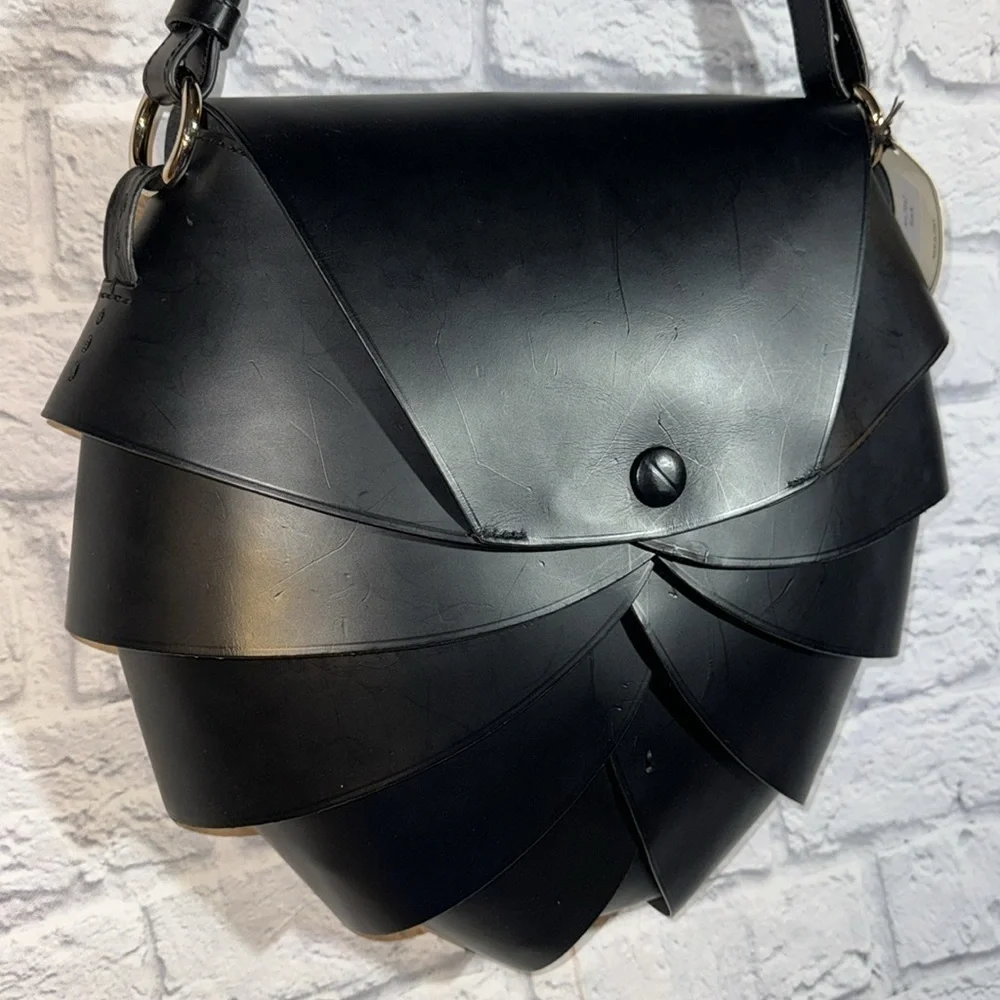 Boldrini Selleria Black Carmen Shoulder Bag Opera Collection Large Luxury Purse
